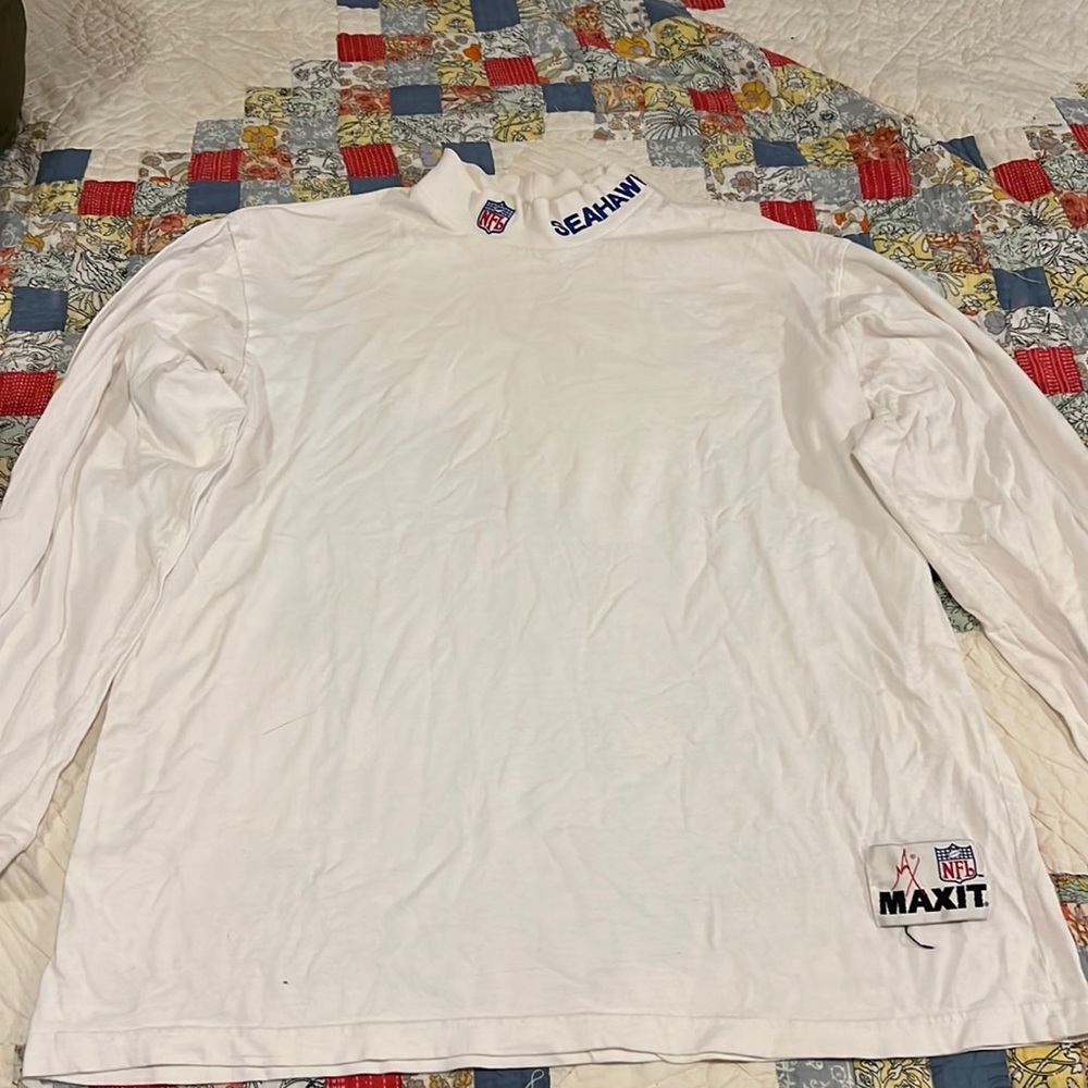 Vintage NFL Seahawks Seattle maxit embroidered turtleneck 90’s XL throwback